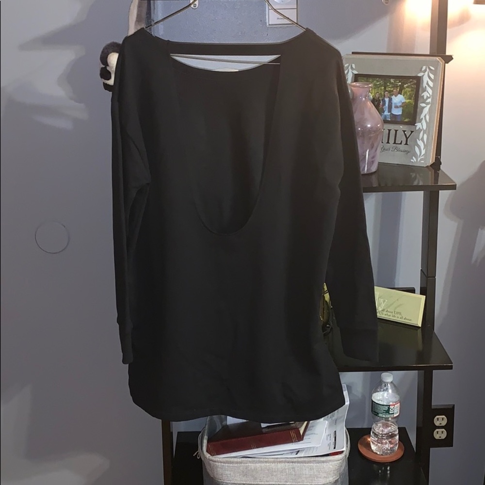 Victoria Secret Sport Black Sweatshirt openback - Picture 5 of 5